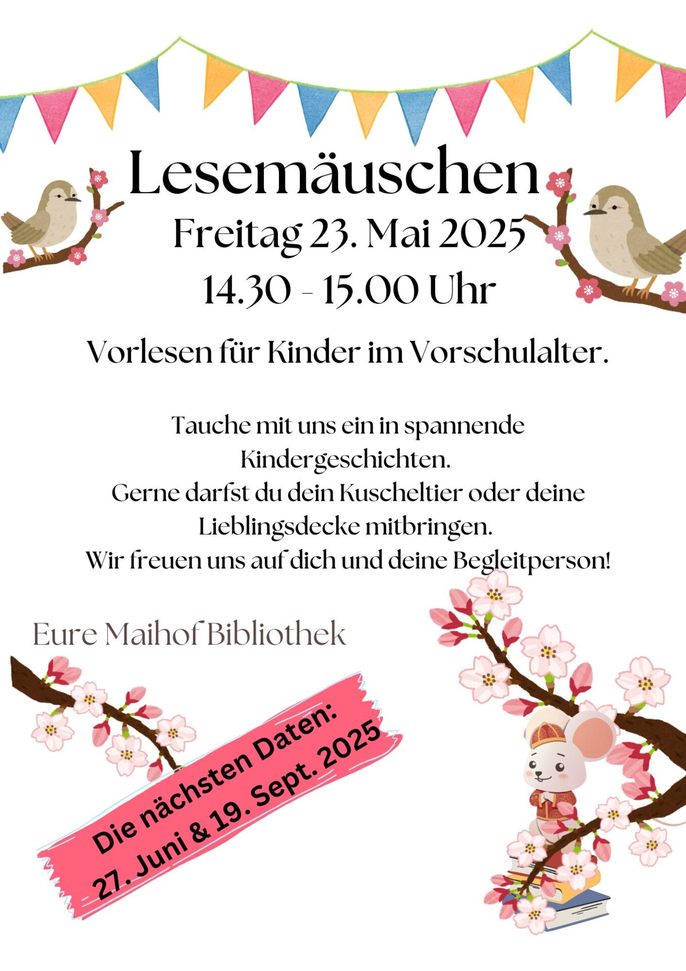 Lesemäuschen Mai 2025